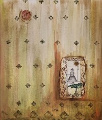 Naureen, 15 X 20, Mixed Media On Canvas, AC-NUS-002